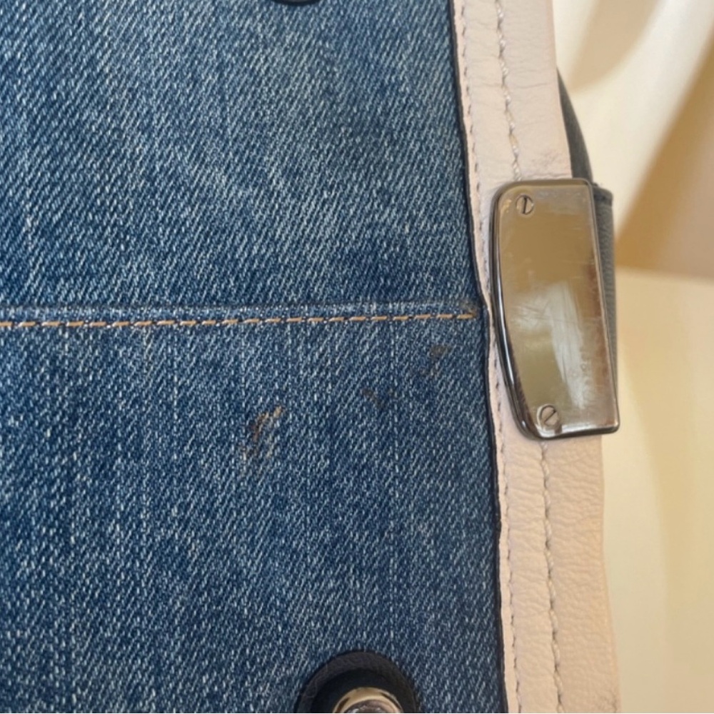 Coach swagger soft denim and navy bag. - Picture 9 of 12